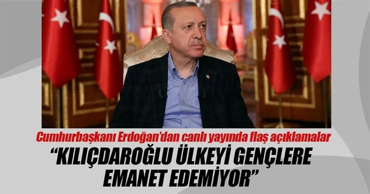 Cumhurbaşkanı Erdoğan: Kılıçdaroğlu ülkeyi gençlere emanet edemiyor