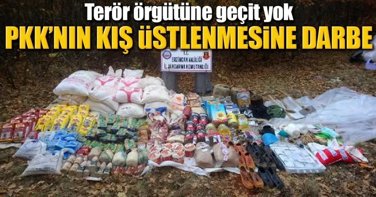 PKK’nın kışlık 5 deposu ortaya çıkarıldı