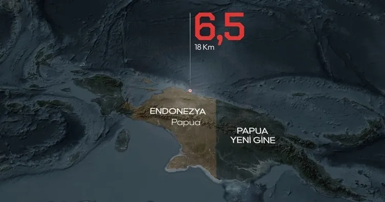 Endonezya’da 6,5 büyüklüğünde sarsıntı