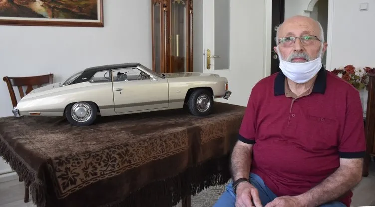 Görenler inanamıyor! Tutkunu olduğu klasik otomobilin minyatürünü 36 yılda yaptı