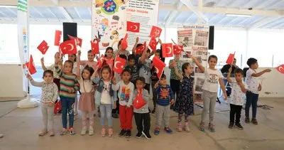 Yangın mağduru çocuklara şenlik