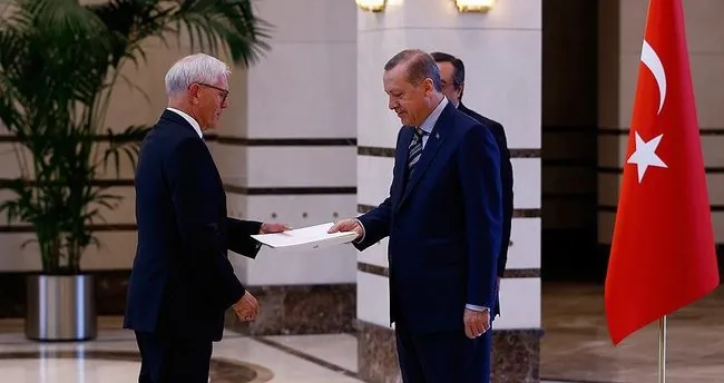 Cumhurbaşkanı Erdoğan Norveç’in Ankara Büyükelçisi Ellefsen’i kabul etti