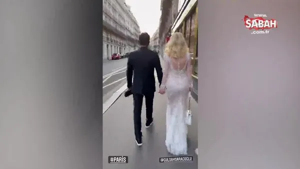Seda Sayan Paris sokaklarında gelinlikle gezdi, sosyal medya sallandı | Video