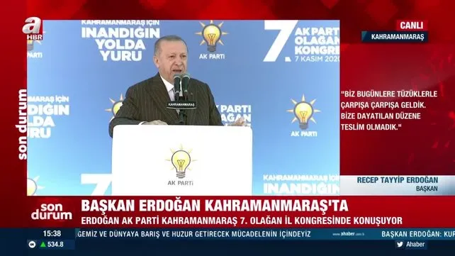 Son dakika... Cumhurbaşkanı Erdoğan: 