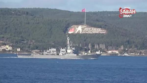 Sahil Güvenlik’ten ABD savaş gemisine yakın temas | Video
