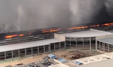 Çin’de korkutan yangın: Araba fabrikasını alevler sardı