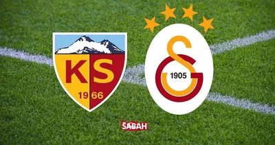 BAŞLADI! KAYSERİSPOR GALATASARAY MAÇI CANLI İZLE EKRANI! Süper Lig 10. hafta Kayserispor Galatasaray maçı hangi kanalda, ne zaman, saat kaçta?