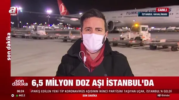 Son dakika: 6.5 milyon doz Sinovac aşısı İstanbul'a indi