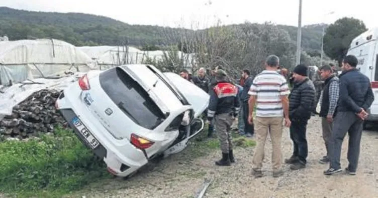 Kumluca’daki kaza ucuz atlatıldı