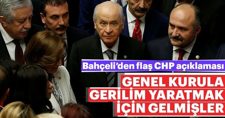 MHP Genel Başkanı Bahçeli: CHP Genel Kurula gerilim yaratmak için gelmiş