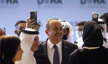 Bakan Çavuşoğlu, Doha’da mevkidaşlarıyla görüştü