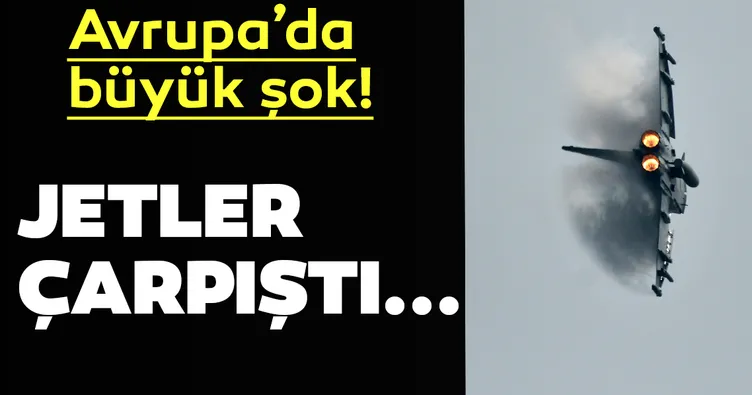 Almanya’da iki savaş uçağı çarpıştı