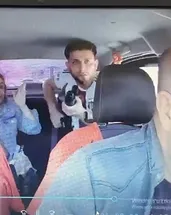 Takside dehşet 80 km sürdü