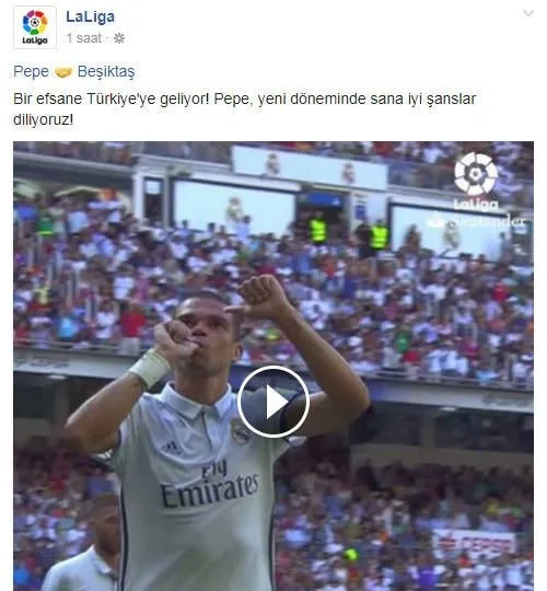 Pepe transferi dış basında büyük ses getirdi!