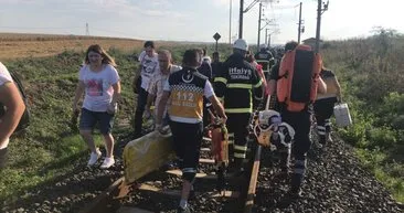 Tekirdağ'da tren kazası: Bazı vagonlar raydan çıktı