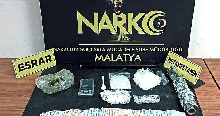 Malatya’da uyuşturucu satıcılarına yönelik operasyonda yakalanan 2 zanlı tutuklandı