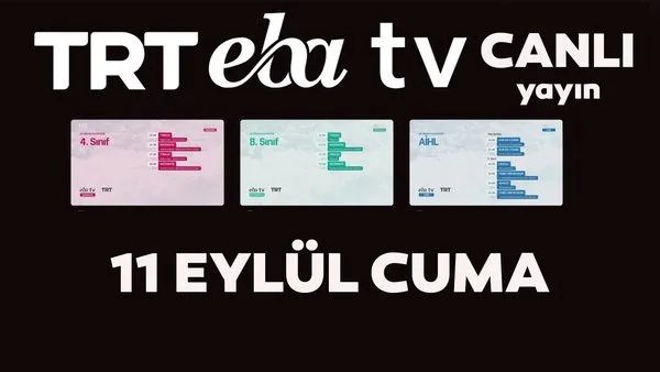 TRT EBA TV canlı izle! (11 Eylül 2020 Cuma) 'Uzaktan Eğitim' Ortaokul, İlkokul, Lise kanalları canlı yayın | Video