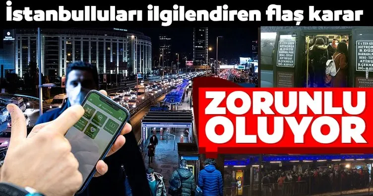İstanbul’da toplu ulaşımda HES kodu zorunlu oluyor