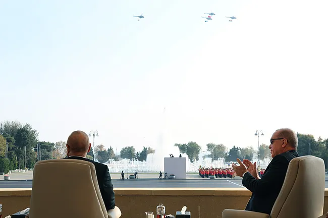 Karabağ Zaferi'nin 5. yılı! Başkan Erdoğan'dan Bakü'de tarihi açıklamalar: Karabağ Zaferi, Türk dünyası için gurur!