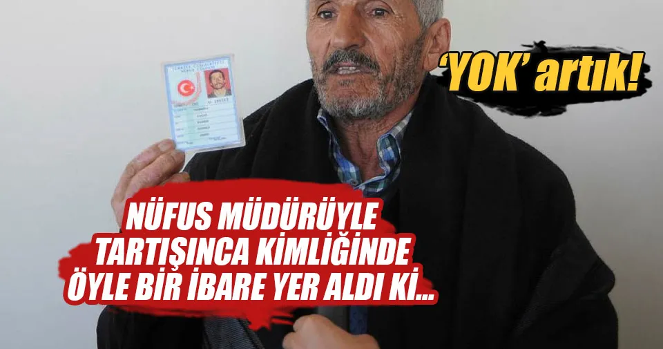 NÃ¼fus cÃ¼zdanÄ± var, doÄŸum yeri yok - En Son Haber