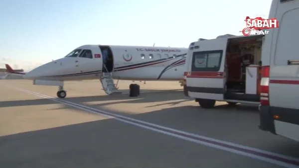 Kırgızistan'daki Kovid-19 hastası Türk vatandaşları ambulans uçakla yurda getirildi | Video