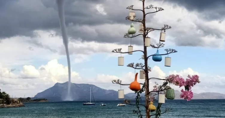 Datça’da hortum meydana geldi