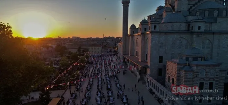 Binlerce vatandaşın iftar anı böyle görüntülendi