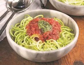 Pesto Soslu Kabak Makarnası