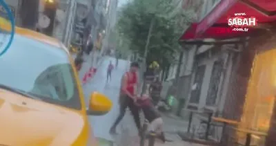 Amerikalı turist otel çalışanını sokak ortasında dövdü | Video