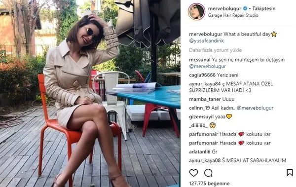 Ünlü isimlerin Instagram paylaşımları (06.04.2018) (Özge Ulusoy)