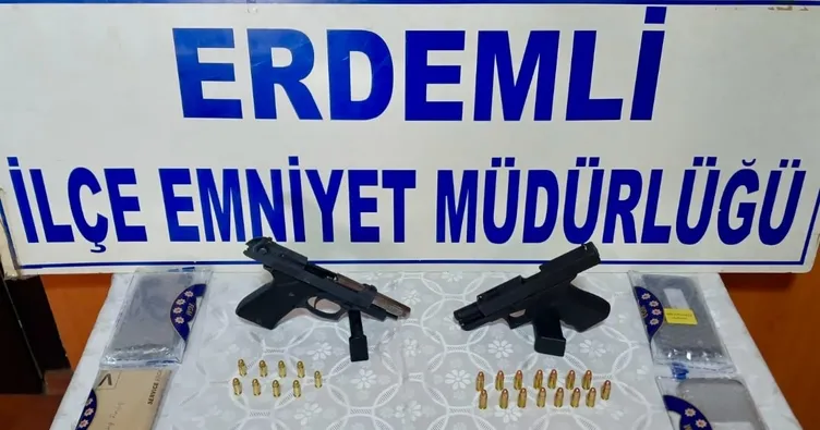 Erdemli Polisi haraç çetesini yakalandı