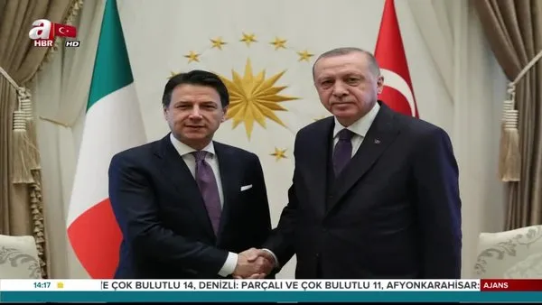 Cumhurbaşkanı Erdoğan, İtalya Başbakanı Giuseppe Conte'yi kabul etti