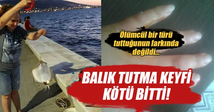 İğneli vatoz sokan kadın, ölümden döndü
