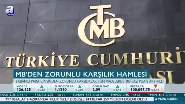 Merkez Bankası'ndan zorunlu karşılık hamlesi