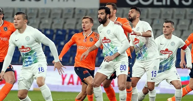 Galibiyet hasreti 3 maça çıktı! Başakşehir 1-1 Çaykur Rizespor