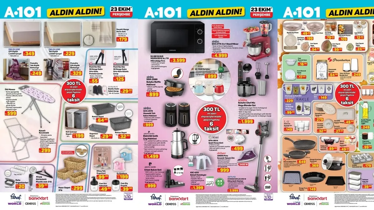 A101 YENİ HAFTA BROŞÜRÜ🔥| 23 Ekim A101 indirimleri…