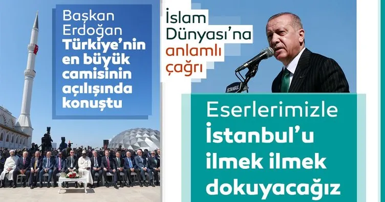Başkan Erdoğan Çamlıca Camii’nin açılışını gerçekleştirdi
