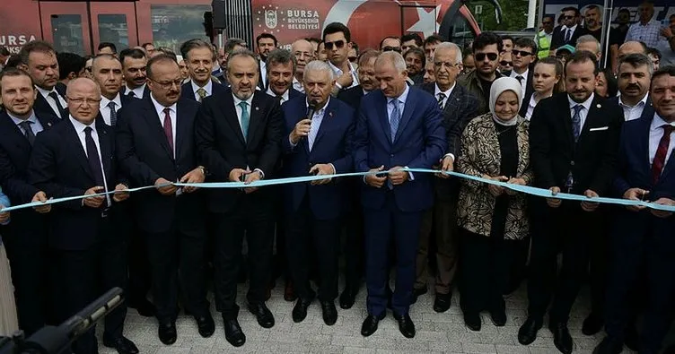 T2 tramvay hattı Binali Yıldırım’ın katılımıyla açıldı... İşte Bursa ulaşımını rahatlacak proje