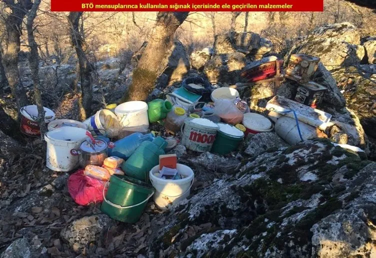 PKK’lı teröristlerin 3 kış sığınağı ve 19 mağara imha edildi