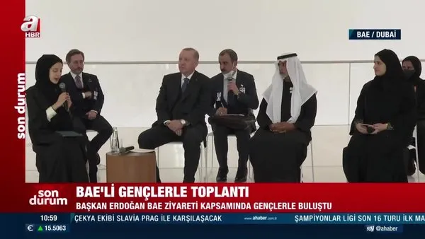 Başkan Erdoğan BAE'li gençlerle buluştu 