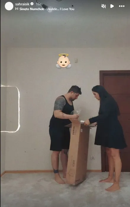 Hamilelik kiloları babaya gitmiş Anne olmaya gün sayan Sahra Işık’ın eşi görünümüyle gündem oldu!