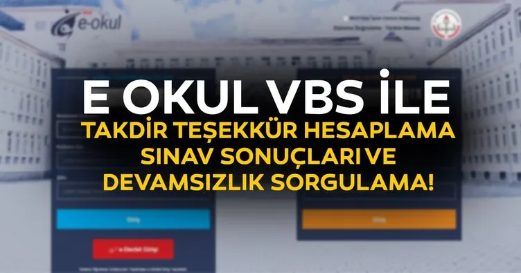 E Okul Veli Bilgilendirme Sistemi’ne nasıl giriş yapılır? 2019 MEB E Okul VBS ekranı ile sınav sonuçları sorgulama