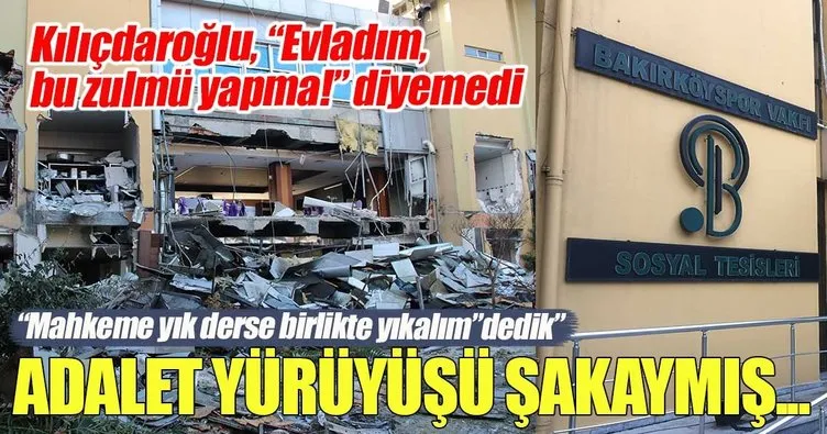 Bakırköyspor Vakfı’nın binası yıkıldı
