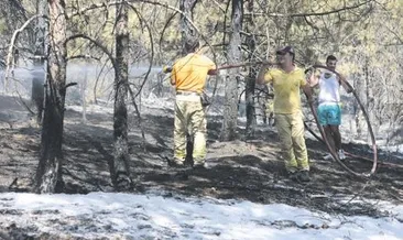 Ahlatlıbel’de orman yangını