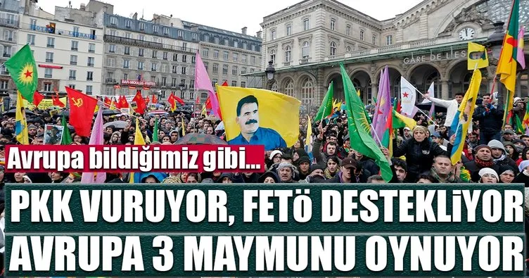 PKK’lılar saldırıyor Avrupa izliyor