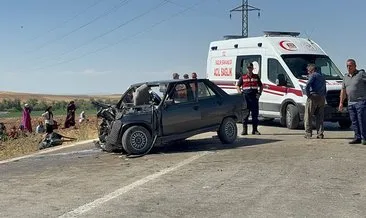 Ankara'da katliam gibi kaza! İki otomobil kafa kafaya çarpıştı: 1 ölü, 4 yaralı #ankara