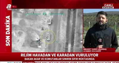 Milli Savunma Bakanı Akar sınırın sıfır noktasında! Rejim havadan ve karadan vuruluyor