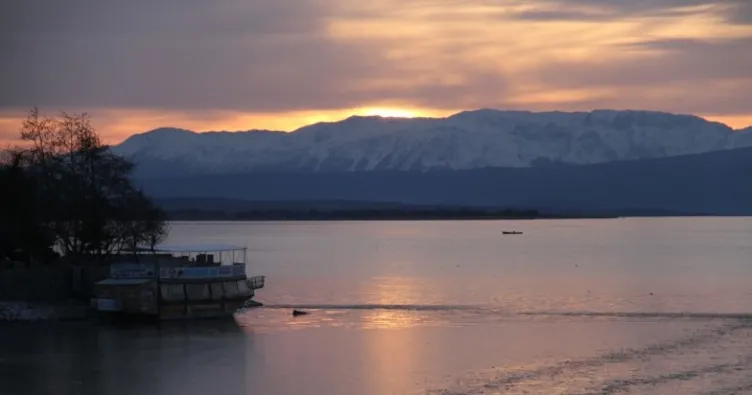 Beyşehir Gölü’nde görsel şölen