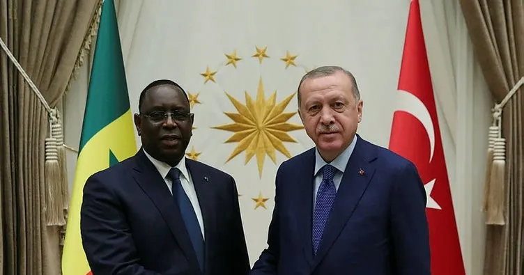 Başkan Erdoğan, Senegal Cumhurbaşkanı ile bir araya geldi