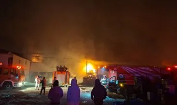Antalya’da paketleme fabrikası yandı 